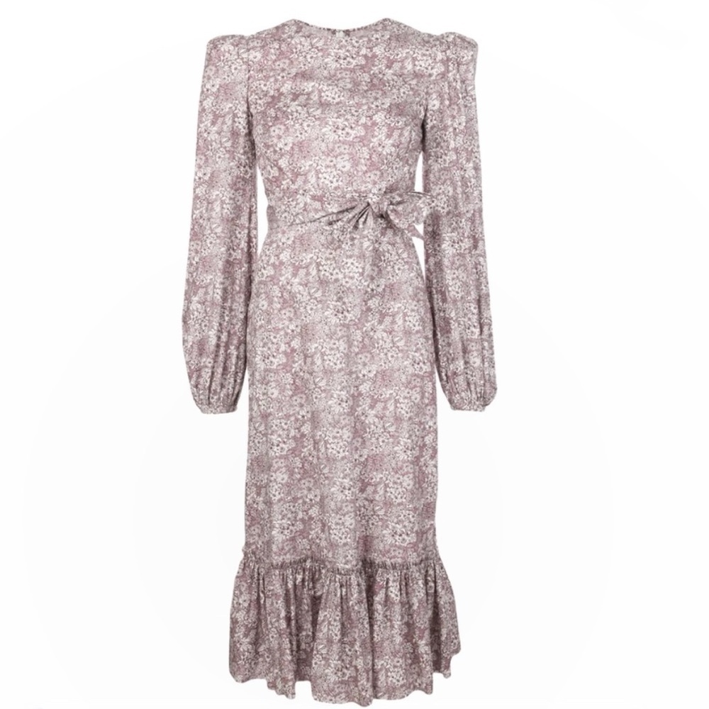 The Vampire's Wife Belle Tiered Floral Midi
Liberty poplin Long Sleeve Dress 10